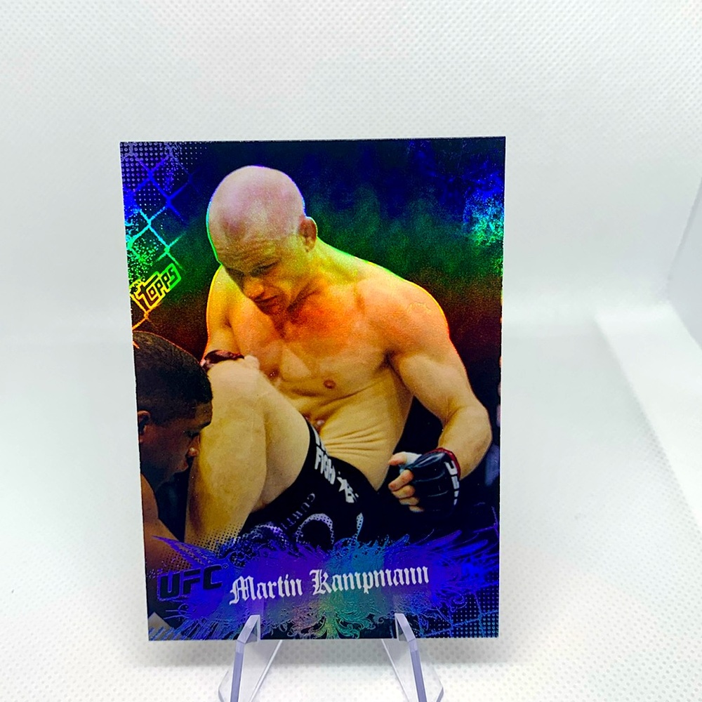 Martin Kampmann UFC Champ Holo 2010 Topps Card Excellent Condition